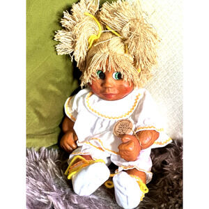 Vintage Naber Kids Blonde Baby Girl Ugly Doll Elizabeth 1994 #419